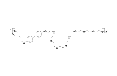 Poly[methyl(methoxynonaethyleneoxy-4,4'-diphenyldiyloxytetramethylene)siloxane]