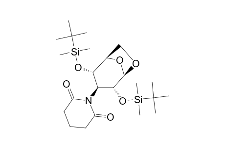 1,6-ANHYDRO-2,4-BIS-O-(TERT.-BUTYLDIMETHYLSILYL)-3-DEOXY-3-N-GLUTARIMIDO-BETA-D-GLUCOPYRANOSE
