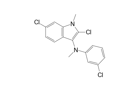 2,6-Dichloro-1-methyl-3-[N-methyl-N-(m-chlorophenyl)amino]indole