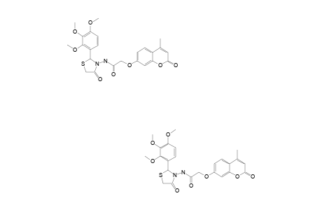 2-(4-METHYL-2-OXO-2H-CHROMEN-7-YLOXY)-N-[4-OXO-2-(2,3,4-TRIMETHOXYPHENYL)-THIAZOLIDIN-3-YL]-ACETAMIDE