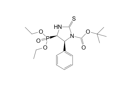 cis-tert-butyl 4-(diethoxyphosphoryl)-5-phenyl-2-thioxoimidazolidine-1-carboxylate
