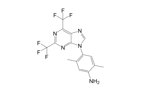 4-(2,6-Bis(trifluoromethyl)-9H-purin-9-yl)-2,5-dimethylbenzenamine