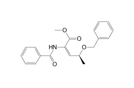 (4S)-Methyl 2-(N-Benzoylamino)-4-(benzyloxy)-2(E)-pentenoate