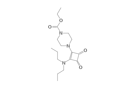 1-piperazinecarboxylic acid, 4-[2-(dipropylamino)-3,4-dioxo-1-cyclobuten-1-yl]-, ethyl ester