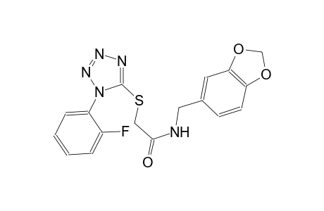 acetamide, N-(1,3-benzodioxol-5-ylmethyl)-2-[[1-(2-fluorophenyl)-1H-tetrazol-5-yl]thio]-
