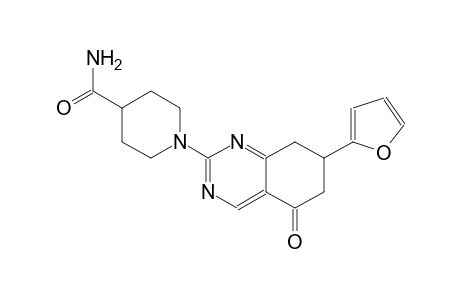 4-piperidinecarboxamide, 1-[7-(2-furanyl)-5,6,7,8-tetrahydro-5-oxo-2-quinazolinyl]-