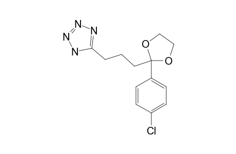 2-(4-CHLOROPHENYL)-2-[3-(5-TETRAZOLYL)-PROPYL]-1,3-DIOXOLANE