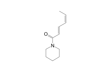 (2E,4Z)-1-(1-Oxo-2,4-hexadienyl)-piperidin