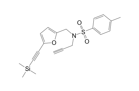 4-Methyl-N-prop-2-ynyl-N-(trimethylsilylethynylfuran-2-ylmethyl)benzenesulfonamide