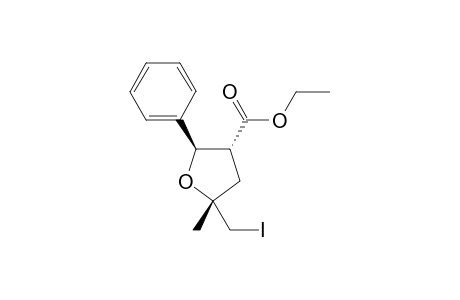 ethyl (2R,3R,5R)-5-(iodomethyl)-5-methyl-2-phenyl-tetrahydrofuran-3-carboxylate