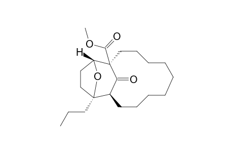 (1R*,11S*,12R*,15R*)-1-(Methoxy)carbonyl)-12-propyl-17-oxatricyclo[9.4.1.1(12,15)]heptadecan-16-one