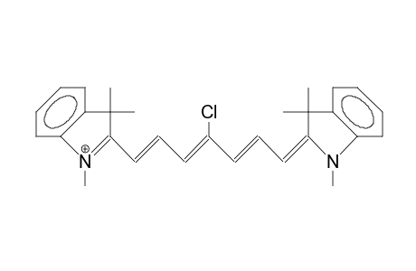 .delta.-Chlorobis(1,3,3-trimethylindolenin-2-yl)heptamethinium cation