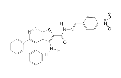 5-amino-N'-[(E)-(4-nitrophenyl)methylidene]-3,4-diphenylthieno[2,3-c]pyridazine-6-carbohydrazide