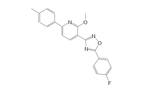 pyridine, 3-[5-(4-fluorophenyl)-1,2,4-oxadiazol-3-yl]-2-methoxy-6-(4-methylphenyl)-