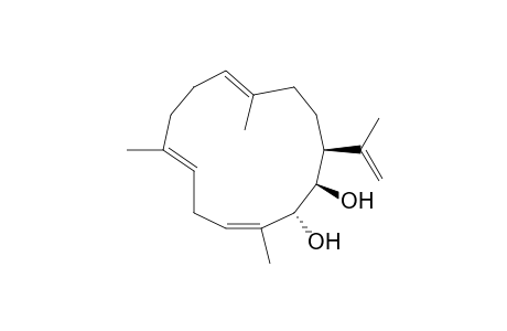 3,6,10-cyclotetradecatriene-1,2-diol, 3,7,11-trimethyl-14-(1-methylethenyl)-, (1R*,2R*,3Z,6E,10E,14S)-(+-)-