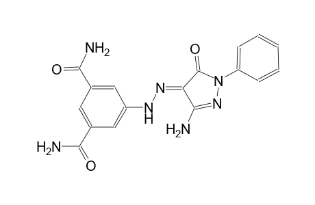 5-[(2E)-2-(3-amino-5-oxo-1-phenyl-1,5-dihydro-4H-pyrazol-4-ylidene)hydrazino]isophthalamide