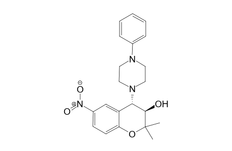 (3R,4S)-2,2-Dimethyl-6-nitro-4-(4-phenylpiperazin-1-yl)chroman-3-ol
