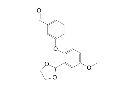 3-[2-(1,3-dioxolan-2-yl)-4-methoxy-phenoxy]benzaldehyde