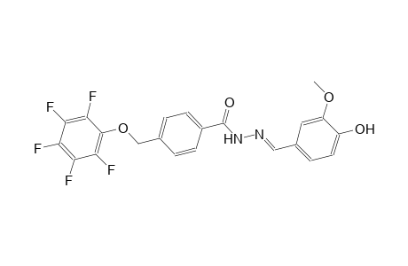 N'-[(E)-(4-hydroxy-3-methoxyphenyl)methylidene]-4-[(2,3,4,5,6-pentafluorophenoxy)methyl]benzohydrazide
