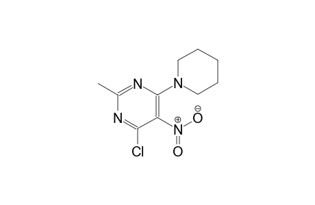 4-chloro-2-methyl-5-nitro-6-(1-piperidinyl)pyrimidine