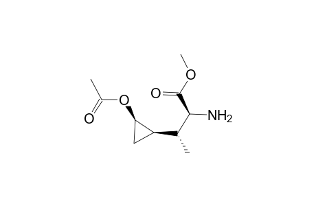 (2S,3R,1'R,2'R)-3-(2'-Acetoxycyclopropyl)-2-aminobutyric acid methyl ester