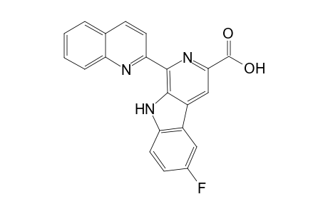 2-Fluoro-6-(quinolin-2-yl)pyridino[4,5-b]indole-8-carboxylic acid