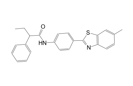 N-[4-(6-methyl-1,3-benzothiazol-2-yl)phenyl]-2-phenylbutanamide