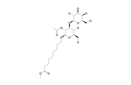 8-METHOXYCARBONYLOCTYL-2-N-ACETAMIDO-2-DEOXY-3-O-(BETA-D-GALACTOPYRANOSYL)-BETA-D-GLUCOPYRANOSIDE;TYP-1-CORE-DISACCHARIDE