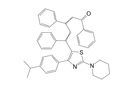 5-[4-(4-isopropyl-phenyl)-2-piperidino-thiazol-5-yl]-1,3,5-triphenyl-penta-2,4-diene-1-one