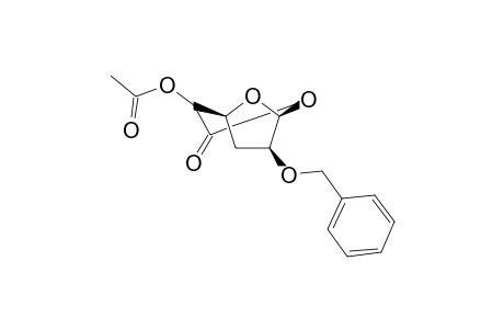 (-)-5-O-Acetyl-2-O-Benzyl-3-deoxy.beta.D-arabino-hexafuranurono-6,1-lactone