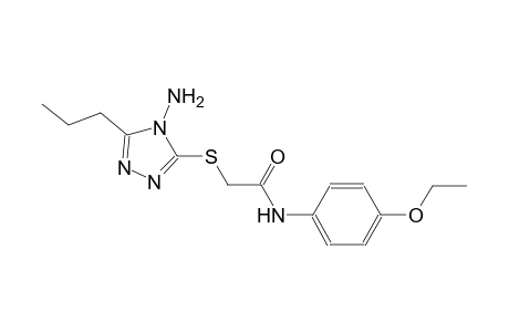 2-[(4-amino-5-propyl-4H-1,2,4-triazol-3-yl)sulfanyl]-N-(4-ethoxyphenyl)acetamide