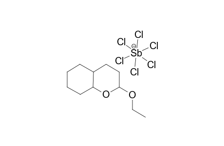 2-ETHOXY-3,4,4A,5,6,7,8,8A-OCTAHYDRO-1-BENZOPYRYLIUM-HEXACHLOROANTIMONATE