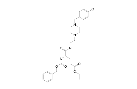 1-[N-(4-CHLOROPHENYLMETHYL)-PIPERAZINYL-2-ETHYLAMIDO]-N-BENZYLOXYCARBONYL-S-GLUTAMIC-ACID-5-ETHYLESTER