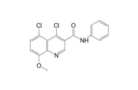 4,5-dichloro-8-methoxy-3-quinolinecarboxanilide