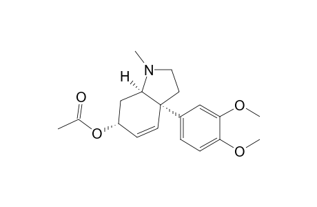 1H-Indol-6-ol, 3a-(3,4-dimethoxyphenyl)-2,3,3a,6,7,7a-hexahydro-1-methyl-, acetate (ester), [3aS-(3a.alpha.,6.alpha.,7a.alpha.)]-