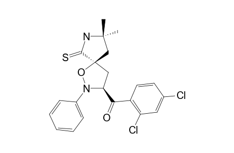 3-(2,4-DICHLOROBENZOYL)-8,8-DIMETHYL-2-PHENYL-1-OXA-2,7-DIAZASPIRO-[4.4]-NONANE-6-THIONE