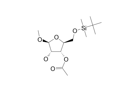 METHYL-3-O-ACETYL-5-O-TERT.-BUTYLDIMETHYLSILYL-BETA-D-RIBOFURANOSIDE