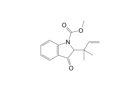 2-(1,1-dimethylallyl)-3-keto-indoline-1-carboxylic acid methyl ester
