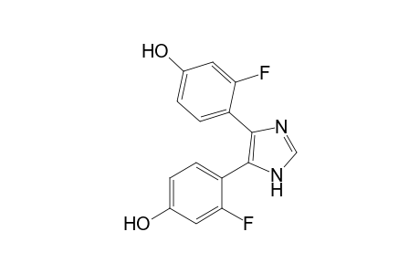 3-Fluoro-4-[4-(2-fluoro-4-hydroxyphenyl)-1H-imidazol-5-yl]phenol