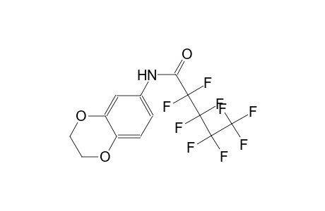 N-(2,3-dihydro-1,4-benzodioxin-6-yl)-2,2,3,3,4,4,5,5,5-nonafluoropentanamide