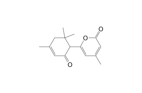 4-methyl-6-(4',6',6'-trimethyl-2'-oxocyclohex-3'-enyl)pyran-2-one