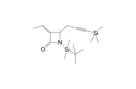 1-(t-Butyldimethylsilyl)-2-[(Z)-ethylidene]-4-(3'-trimethylsilyl-2'-propynyl)-2-azetidinone