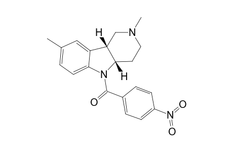 2,8-Dimethyl-5-(4-nitrobenzoyl)-2,3,4,4a,5,9b-hexahydro-1H-pyrido[4,3-b]indole
