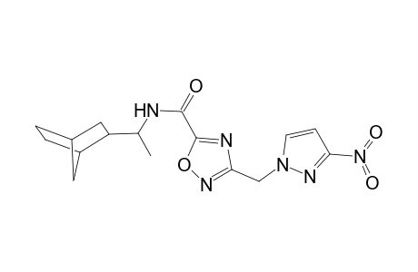 1,2,4-Oxadiazole-5-carboxamide, N-(1-bicyclo[2.2.1]hept-2-ylethyl)-3-[(3-nitro-1H-pyrazol-1-yl)methyl]-