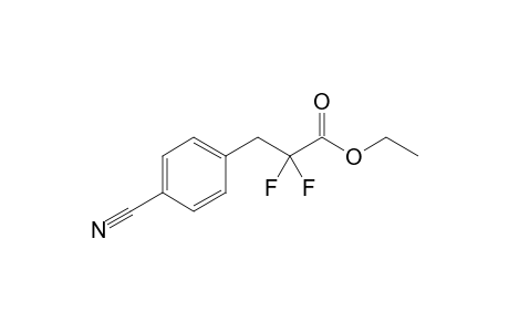 3-(4-cyanophenyl)-2,2-difluoro-propionic acid ethyl ester
