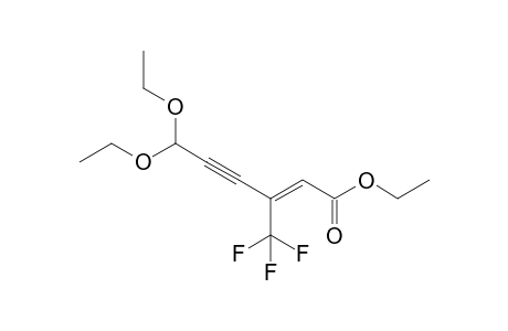 Ethyl 6,6-diethoxy-3-(trifluoromethyl)hex-2-en-4-ynoate