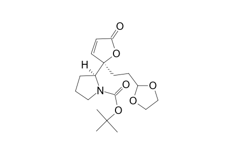 TERT.-BUTYL-(2S)-2-[(2S)-2-[2-(1,3-DIOXOLAN-2-YL)-ETHYL]-5-(2H)-OXO-2-FURYL]-TETRAHYDROPYRROLE-1-CARBOXYLATE