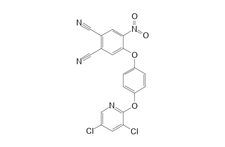 4-[4-(3,5-dichloropyridin-2-yl)oxyphenoxy]-5-nitrobenzene-1,2-dicarbonitrile