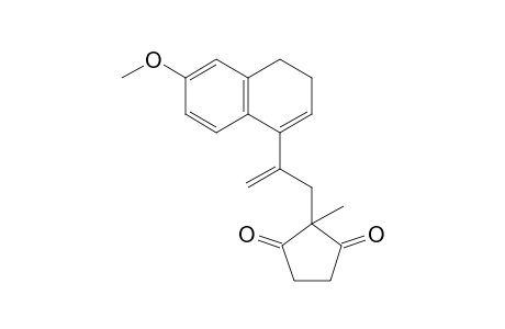2-[2-(6-methoxy-3,4-dihydronaphthalen-1-yl)allyl]-2-methyl-cyclopentane-1,3-dione