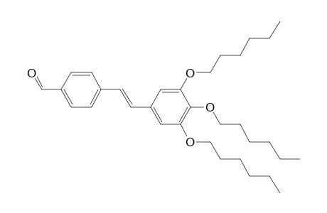 4-[(E)-2-(3,4,5-trihexoxyphenyl)ethenyl]benzaldehyde